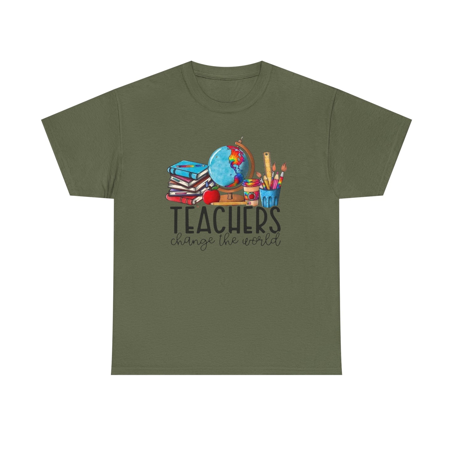 Teachers Change the World Tee - Unisex Cotton Shirt, Gift for Teachers, School Spirit, Back to School, Appreciation