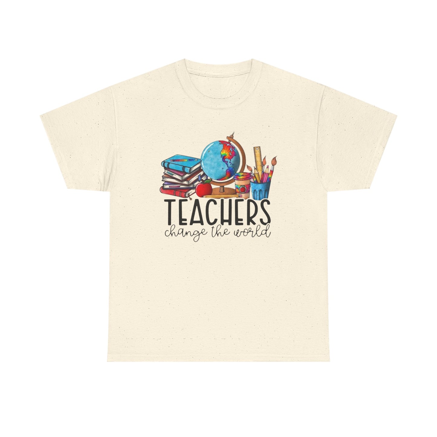 Teachers Change the World Tee - Unisex Cotton Shirt, Gift for Teachers, School Spirit, Back to School, Appreciation