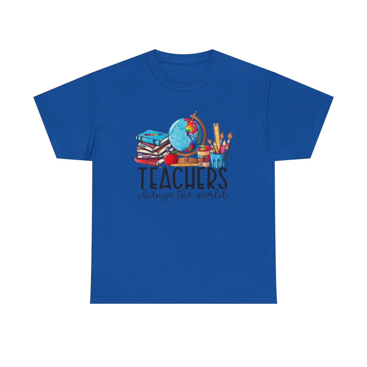 Teachers Change the World Tee - Unisex Cotton Shirt, Gift for Teachers, School Spirit, Back to School, Appreciation