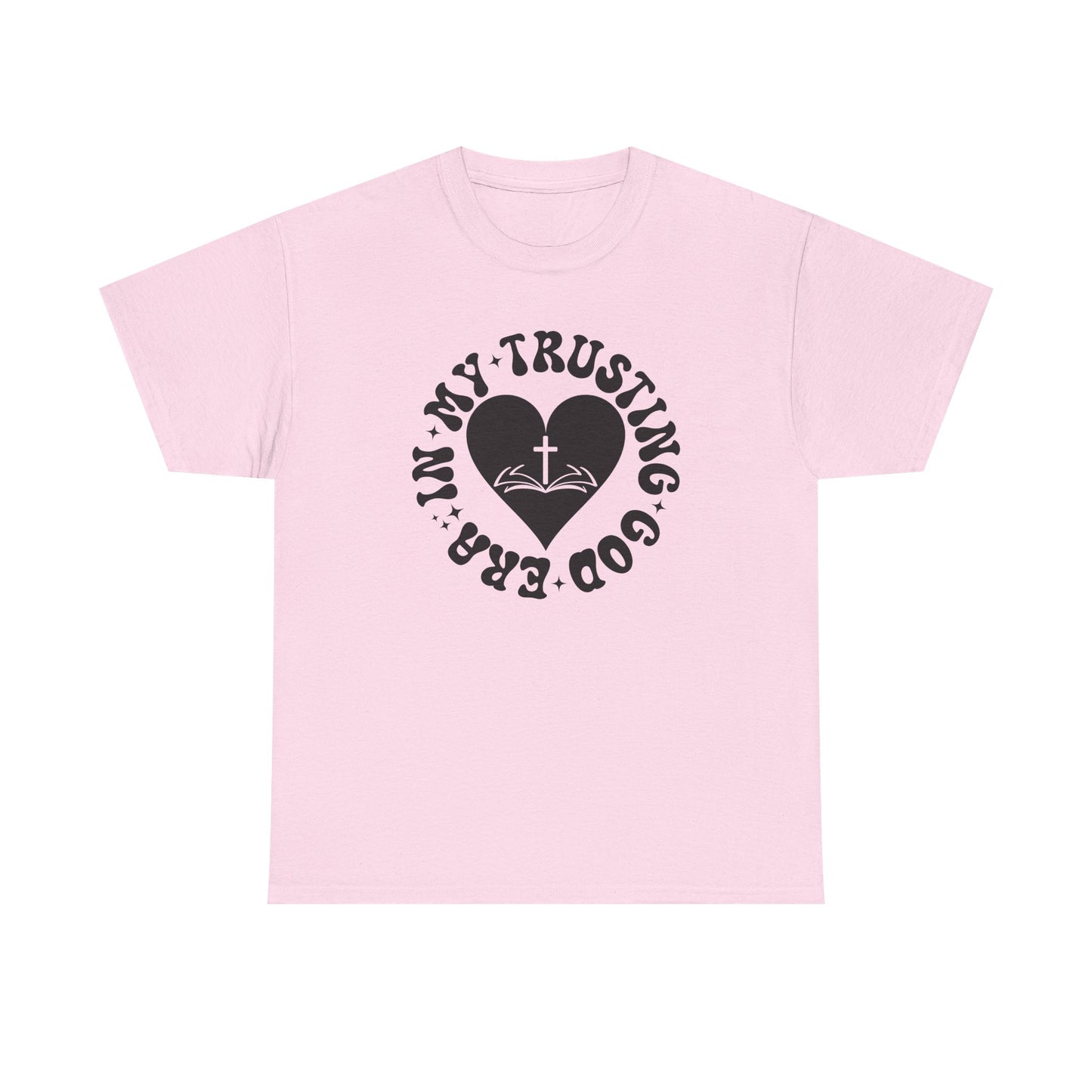 Faith-Inspired Unisex Heavy Cotton Tee | Trust in God T-Shirt, Spiritual Apparel, Christian Gift, Casual Wear, Inspirational Tee