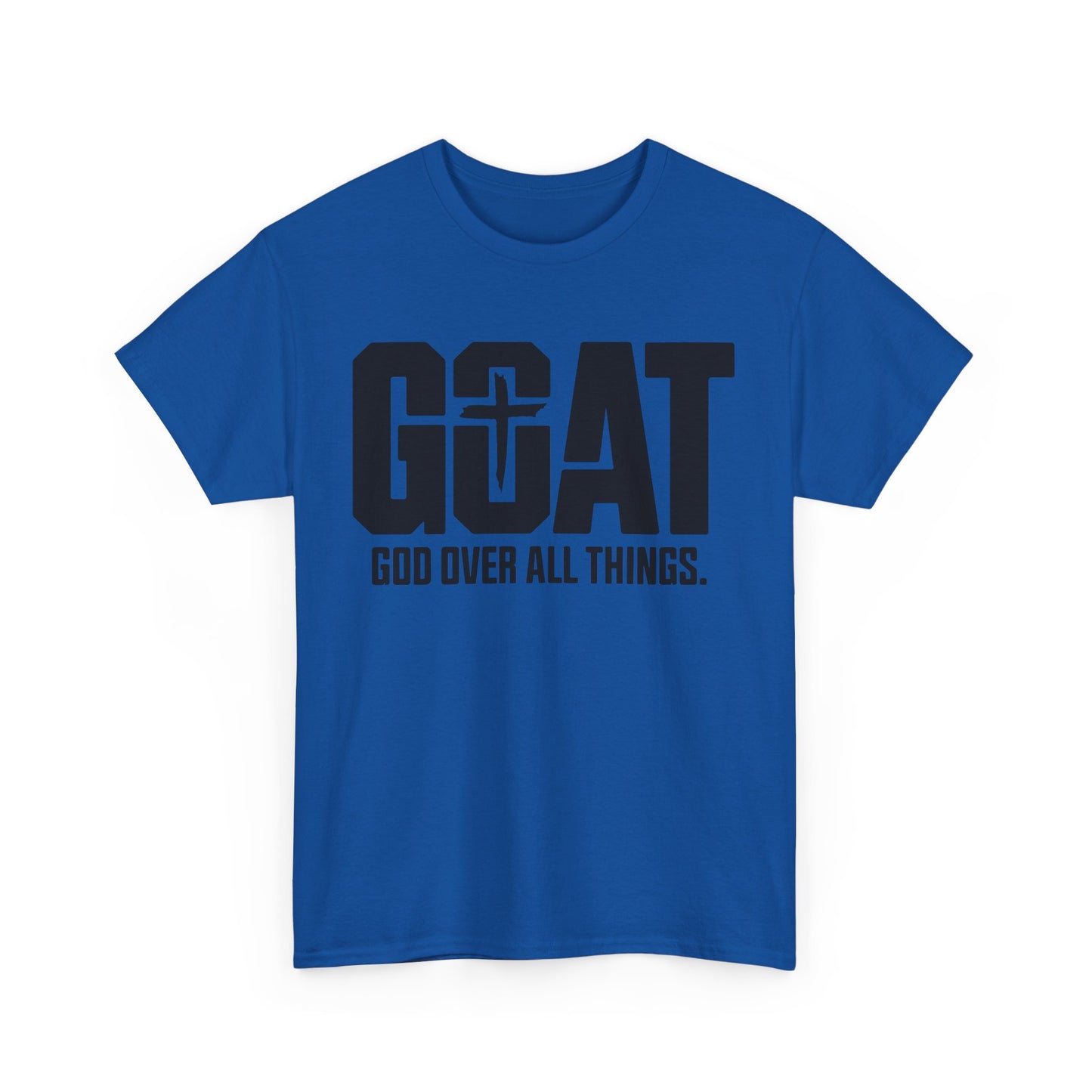 Unisex Heavy Cotton Tee - GOAT God Over All Things | Inspirational T-Shirt, Christian Apparel, Gift for Him/Her, Everyday Wear, Faith [...]