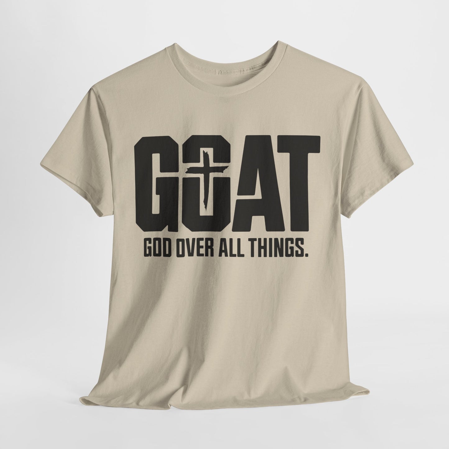Unisex Heavy Cotton Tee - GOAT God Over All Things | Inspirational T-Shirt, Christian Apparel, Gift for Him/Her, Everyday Wear, Faith [...]