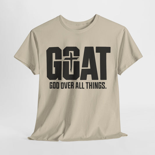 Unisex Heavy Cotton Tee - GOAT God Over All Things | Inspirational T-Shirt, Christian Apparel, Gift for Him/Her, Everyday Wear, Faith [...]