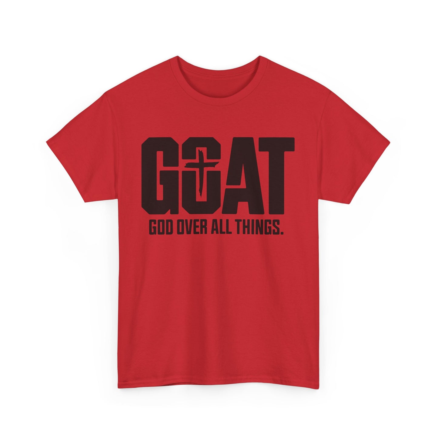 Unisex Heavy Cotton Tee - GOAT God Over All Things | Inspirational T-Shirt, Christian Apparel, Gift for Him/Her, Everyday Wear, Faith [...]