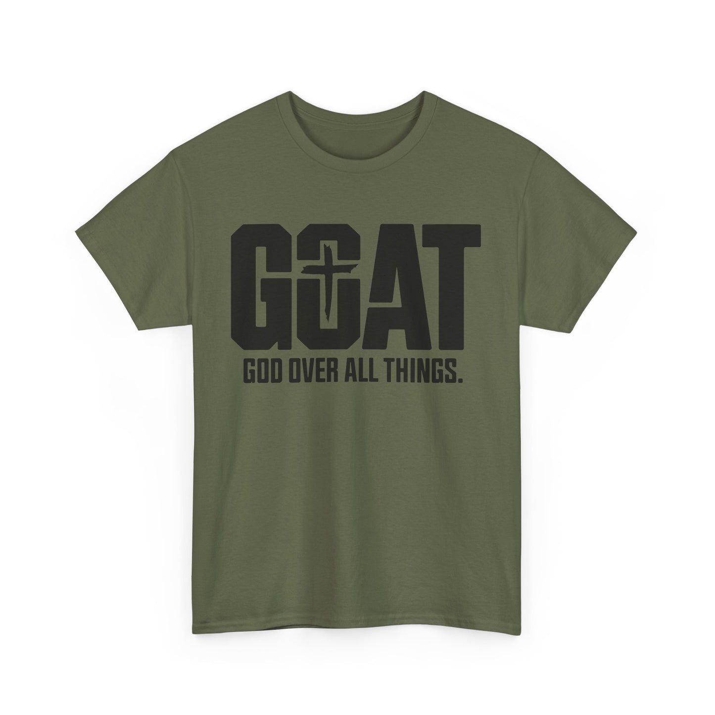 Unisex Heavy Cotton Tee - GOAT God Over All Things | Inspirational T-Shirt, Christian Apparel, Gift for Him/Her, Everyday Wear, Faith [...]