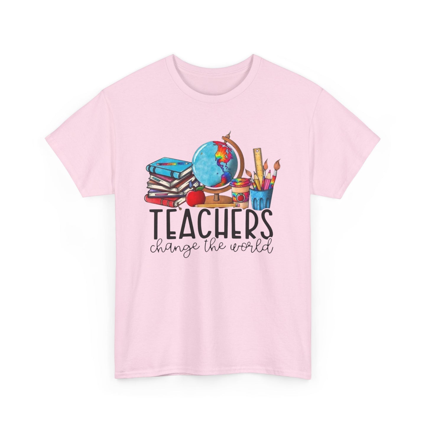 Teachers Change the World Tee - Unisex Cotton Shirt, Gift for Teachers, School Spirit, Back to School, Appreciation