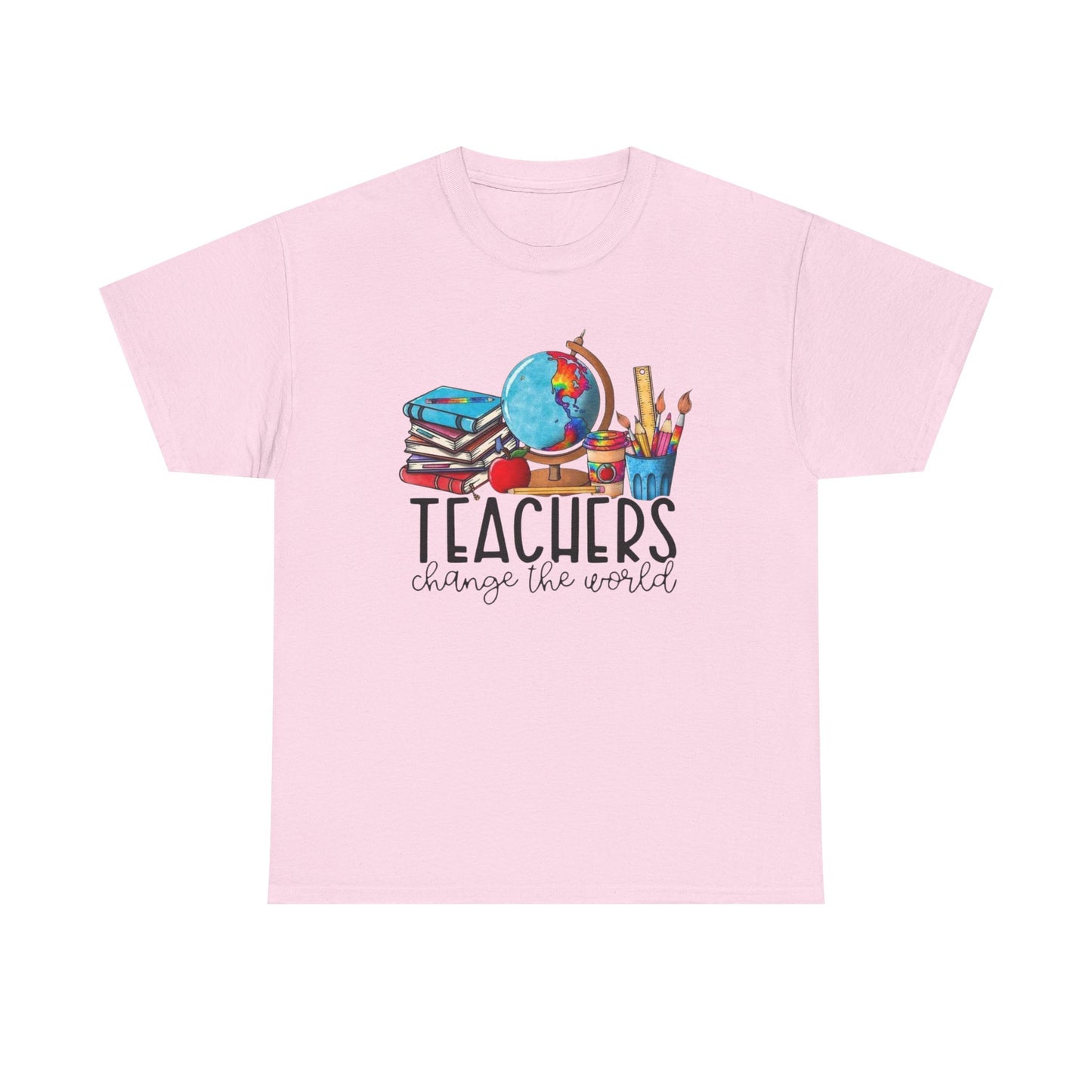 Teachers Change the World Tee - Unisex Cotton Shirt, Gift for Teachers, School Spirit, Back to School, Appreciation
