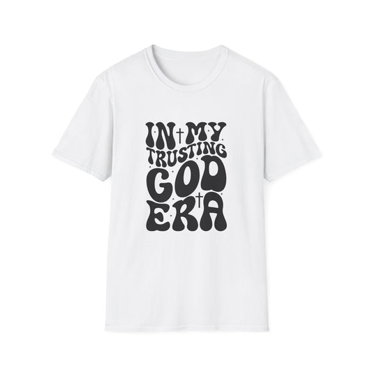 Unisex Softstyle T-Shirt with 'In My Trusting God Era' Design – Faith-Based Fashion, Inspirational Gift, Casual Wear, Christian Tee, [...]