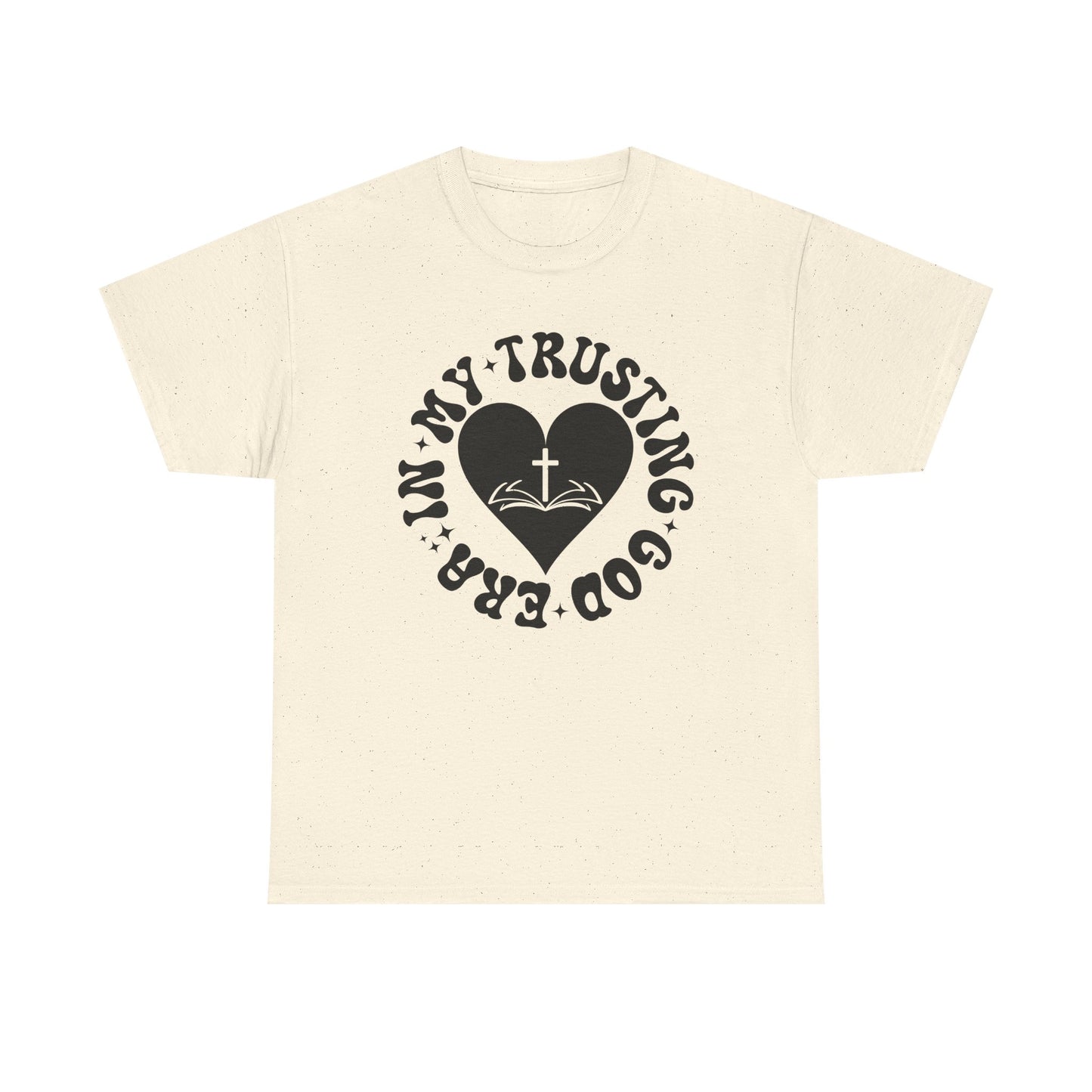 Faith-Inspired Unisex Heavy Cotton Tee | Trust in God T-Shirt, Spiritual Apparel, Christian Gift, Casual Wear, Inspirational Tee