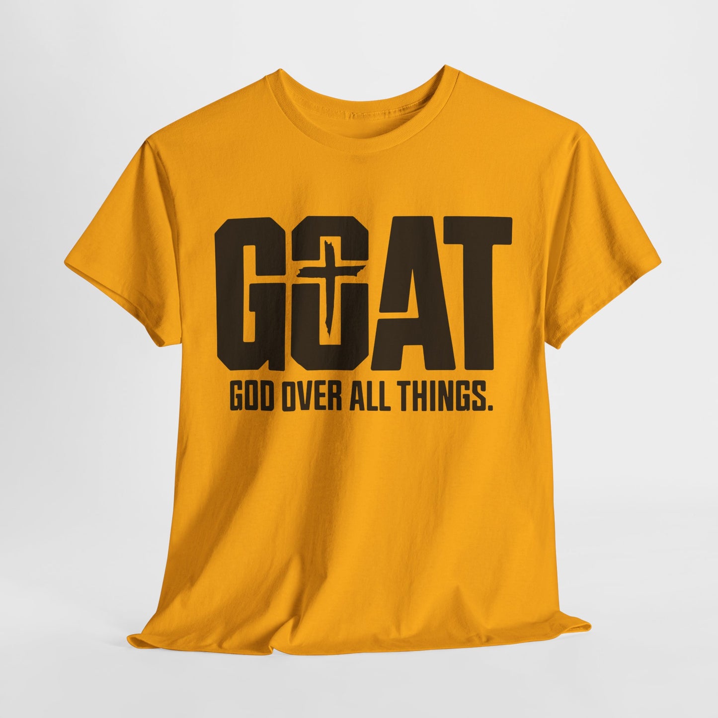 Unisex Heavy Cotton Tee - GOAT God Over All Things | Inspirational T-Shirt, Christian Apparel, Gift for Him/Her, Everyday Wear, Faith [...]