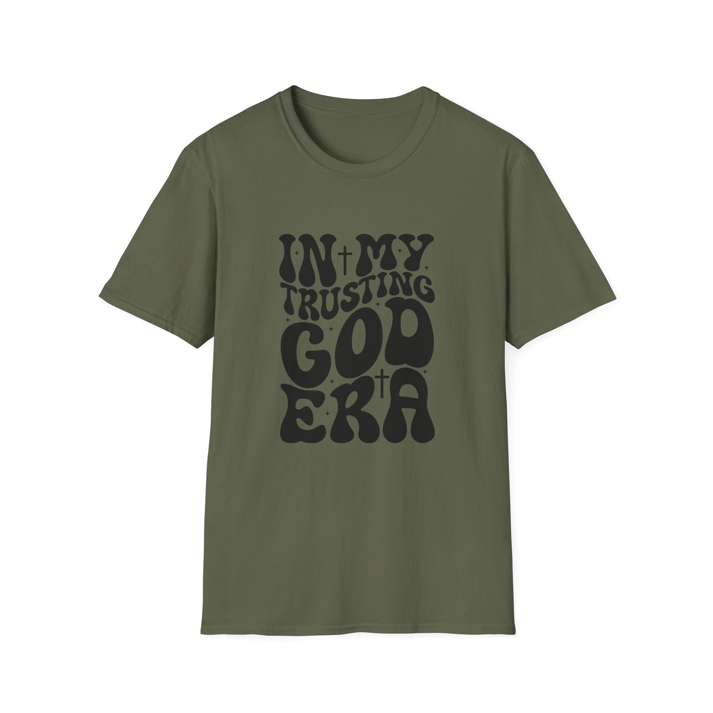 Unisex Softstyle T-Shirt with 'In My Trusting God Era' Design – Faith-Based Fashion, Inspirational Gift, Casual Wear, Christian Tee, [...]