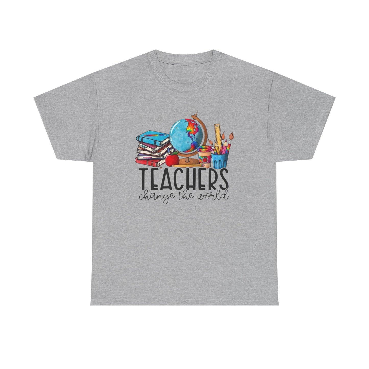 Teachers Change the World Tee - Unisex Cotton Shirt, Gift for Teachers, School Spirit, Back to School, Appreciation