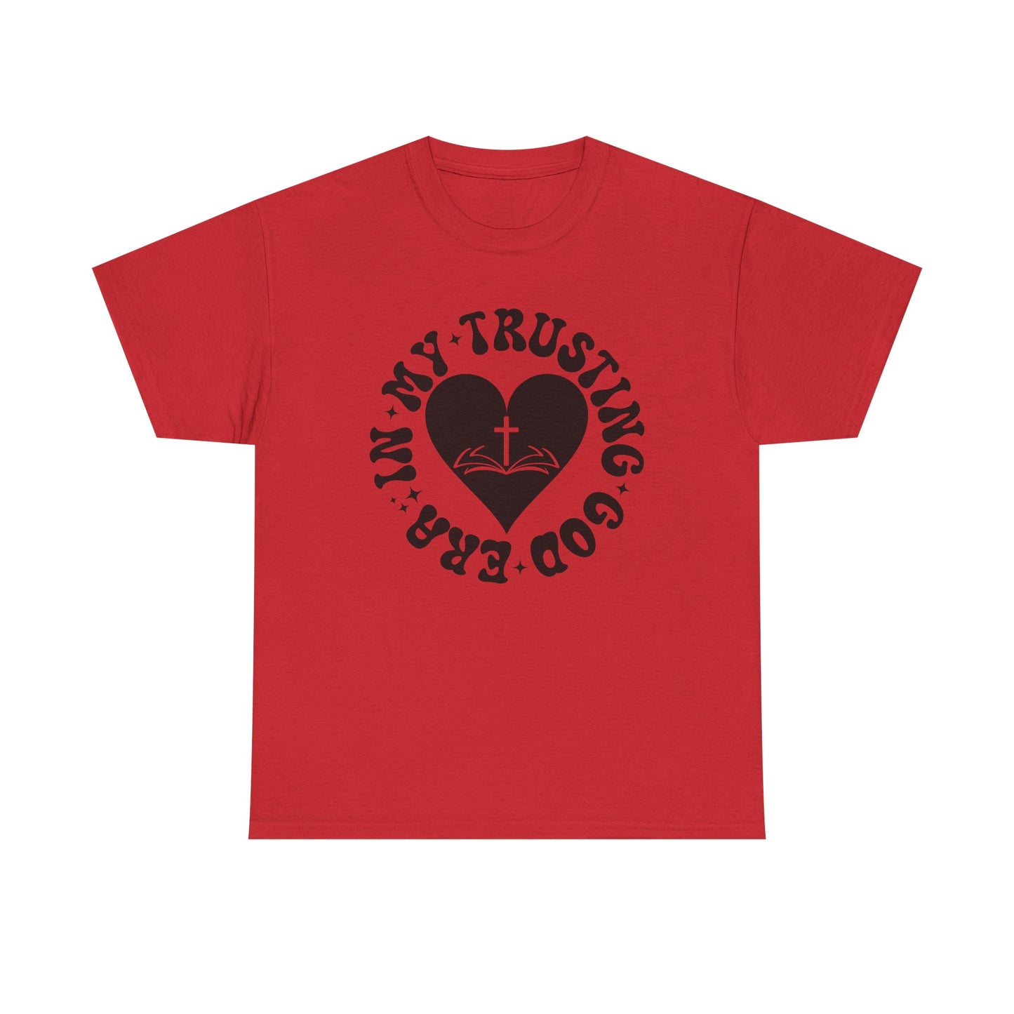 Faith-Inspired Unisex Heavy Cotton Tee | Trust in God T-Shirt, Spiritual Apparel, Christian Gift, Casual Wear, Inspirational Tee