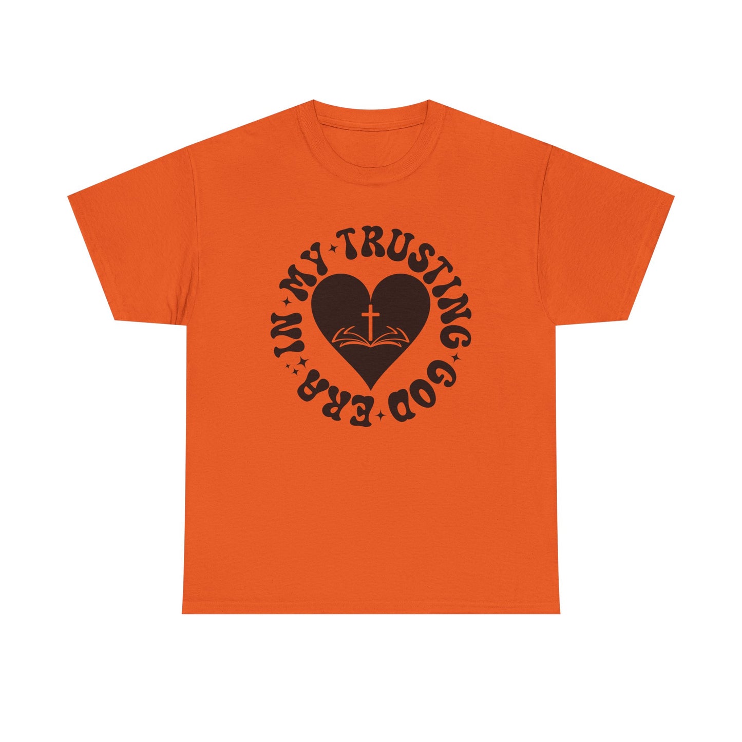 Faith-Inspired Unisex Heavy Cotton Tee | Trust in God T-Shirt, Spiritual Apparel, Christian Gift, Casual Wear, Inspirational Tee