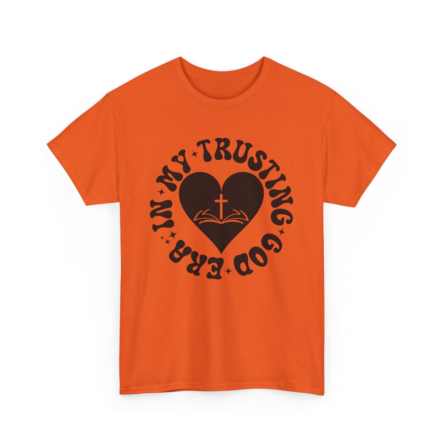 Faith-Inspired Unisex Heavy Cotton Tee | Trust in God T-Shirt, Spiritual Apparel, Christian Gift, Casual Wear, Inspirational Tee