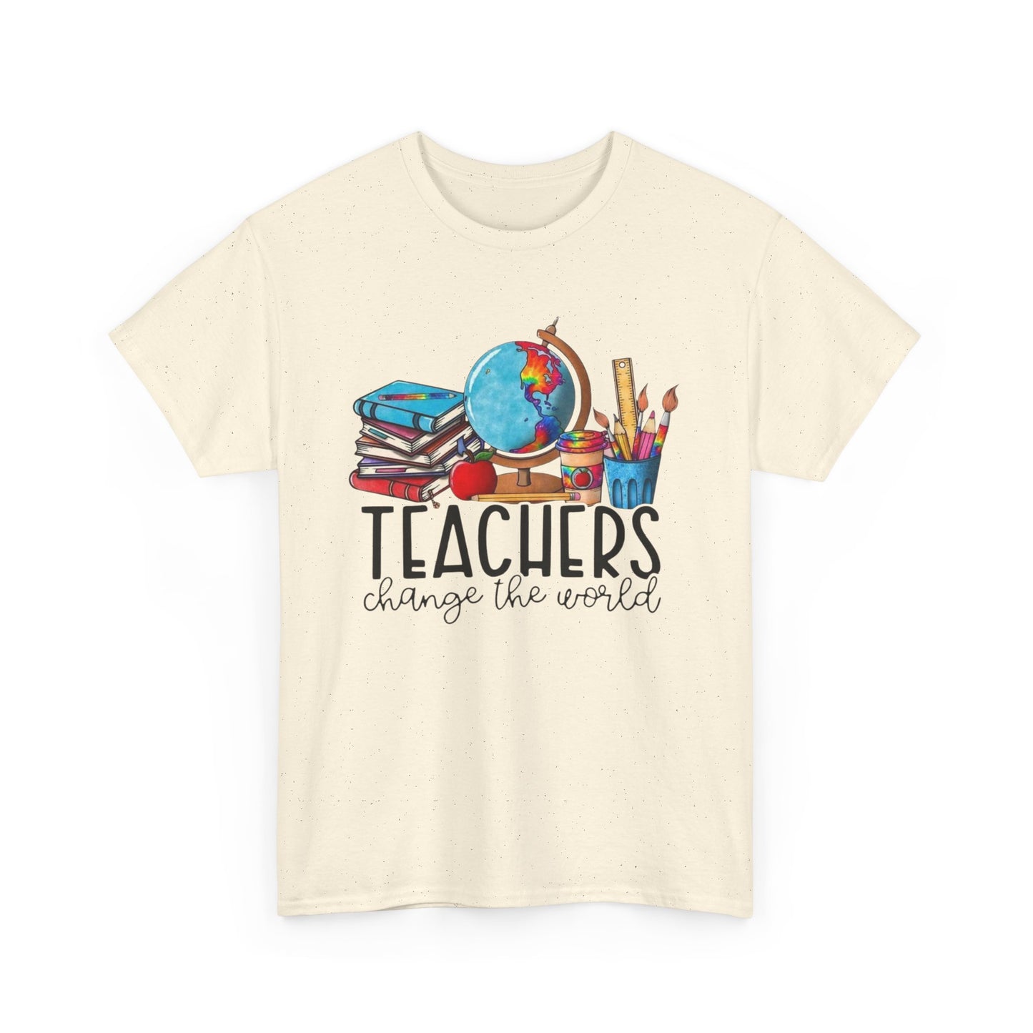 Teachers Change the World Tee - Unisex Cotton Shirt, Gift for Teachers, School Spirit, Back to School, Appreciation