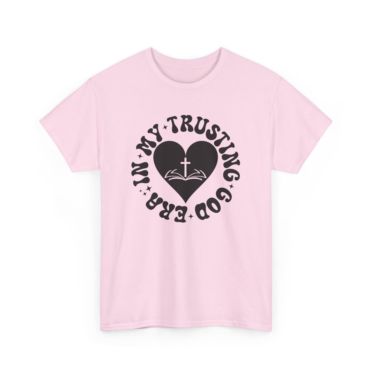 Faith-Inspired Unisex Heavy Cotton Tee | Trust in God T-Shirt, Spiritual Apparel, Christian Gift, Casual Wear, Inspirational Tee