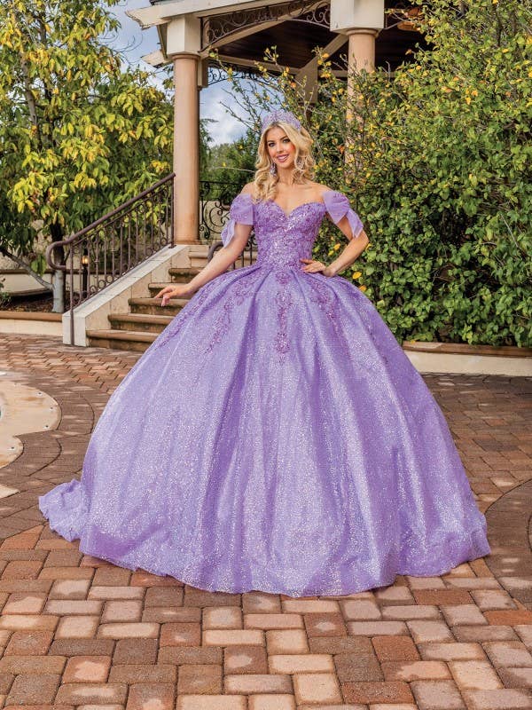 Sparkling Tulle Overlay Quinceanera Dress